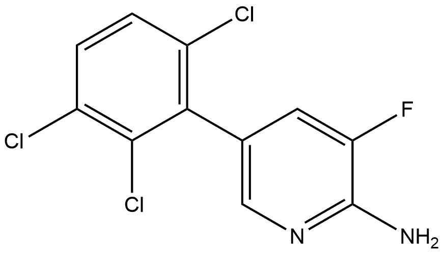 3-Fluoro-5-(2,3,6-trichlorophenyl)-2-pyridinamine Structure