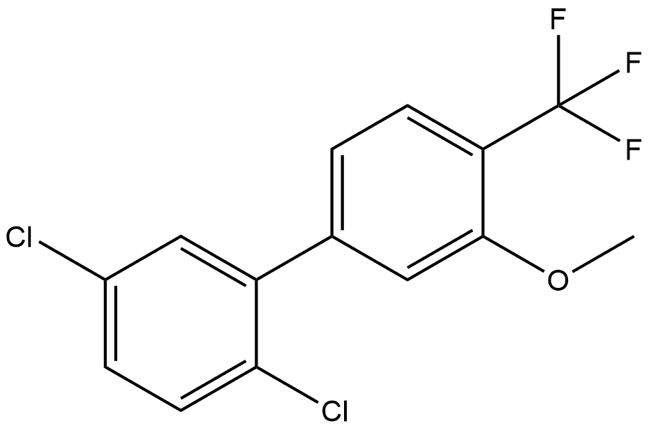 2,5-Dichloro-3'-methoxy-4'-(trifluoromethyl)-1,1'-biphenyl Structure