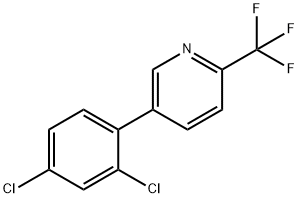 5-(2,4-Dichlorophenyl)-2-(trifluoromethyl)pyridine Structure