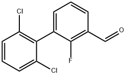 2',6'-Dichloro-2-fluoro-biphenyl-3-carboxaldehyde Structure