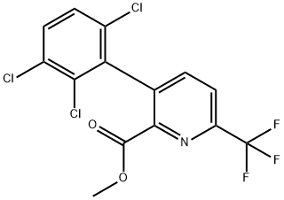 Methyl 3-(2,3,6-trichlorophenyl)-6-(trifluoromethyl)picolinate Structure