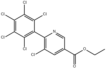 Ethyl 5-chloro-6-(perchlorophenyl)nicotinate Structure