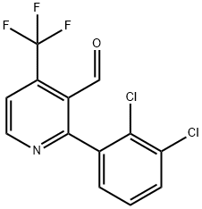 2-(2,3-Dichlorophenyl)-4-(trifluoromethyl)nicotinaldehyde Structure