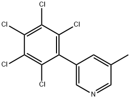 3-Methyl-5-(perchlorophenyl)pyridine 구조식 이미지