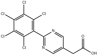 2-(Perchlorophenyl)pyrimidine-5-acetic acid Structure