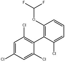 2'-(Difluoromethoxy)-2,4,6,6'-tetrachlorobiphenyl Structure