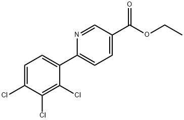 Ethyl 6-(2,3,4-trichlorophenyl)nicotinate Structure