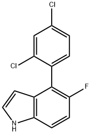 4-(2,4-Dichlorophenyl)-5-fluoroindole Structure