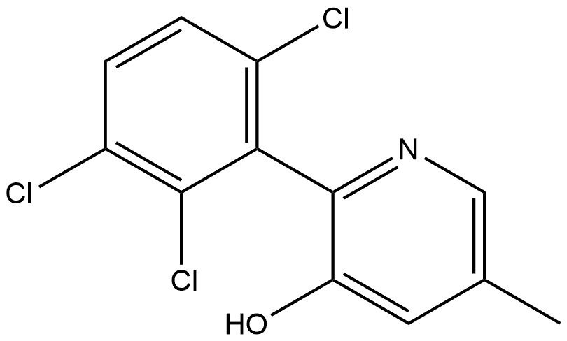 5-Methyl-2-(2,3,6-trichlorophenyl)-3-pyridinol Structure