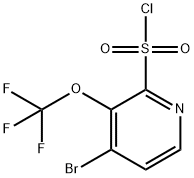 4-Bromo-3-(trifluoromethoxy)pyridine-2-sulfonyl chloride Structure