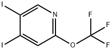 4,5-Diiodo-2-(trifluoromethoxy)pyridine Structure