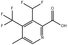 3-(Difluoromethyl)-5-methyl-4-(trifluoromethyl)pyridine-2-carboxylic acid Structure