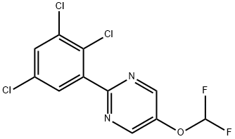 5-Difluoromethoxy-2-(2,3,5-trichlorophenyl)pyrimidine Structure