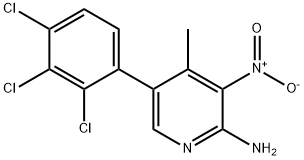 2-Amino-4-methyl-3-nitro-5-(2,3,4-trichlorophenyl)pyridine Structure