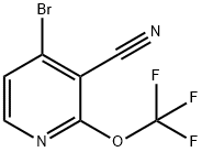 4-Bromo-3-cyano-2-(trifluoromethoxy)pyridine Structure