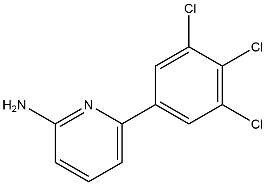 6-(3,4,5-Trichlorophenyl)-2-pyridinamine Structure