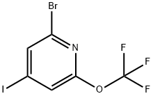 2-Bromo-4-iodo-6-(trifluoromethoxy)pyridine Structure