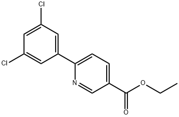 Ethyl 6-(3,5-dichlorophenyl)nicotinate Structure