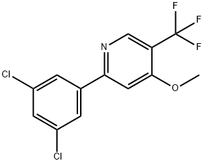 2-(3,5-Dichlorophenyl)-4-methoxy-5-(trifluoromethyl)pyridine Structure