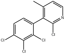 2-Chloro-4-methyl-3-(2,3,4-trichlorophenyl)pyridine Structure