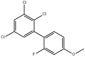 2'-Fluoro-4'-methoxy-2,3,5-trichlorobiphenyl Structure