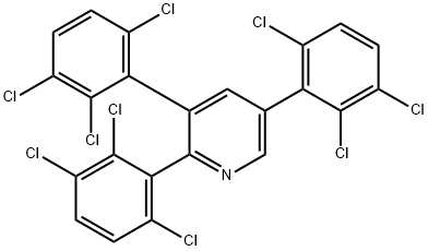 2,3,5-Tris(2,3,6-trichlorophenyl)pyridine Structure