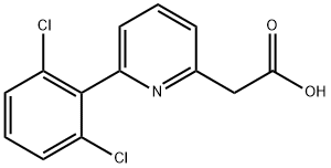 6-(2,6-Dichlorophenyl)pyridine-2-acetic acid Structure