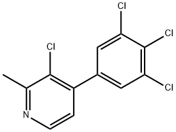 3-Chloro-2-methyl-4-(3,4,5-trichlorophenyl)pyridine Structure