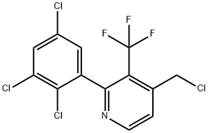 4-(Chloromethyl)-2-(2,3,5-trichlorophenyl)-3-(trifluoromethyl)pyridine Structure