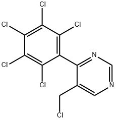 5-(Chloromethyl)-4-(perchlorophenyl)pyrimidine Structure