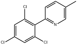 5-Methyl-2-(2,4,6-trichlorophenyl)pyridine 구조식 이미지