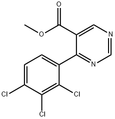 Methyl 4-(2,3,4-trichlorophenyl)pyrimidine-5-carboxylate Structure