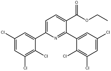 Ethyl 2,6-bis(2,3,5-trichlorophenyl)nicotinate Structure