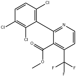 Methyl 2-(2,3,6-trichlorophenyl)-4-(trifluoromethyl)nicotinate Structure