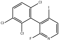 2-Fluoro-4-iodo-3-(2,3,6-trichlorophenyl)pyridine Structure