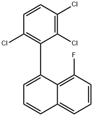 1-Fluoro-8-(2,3,6-trichlorophenyl)naphthalene Structure