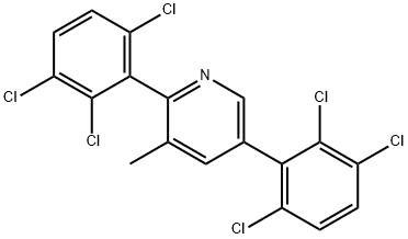 2,5-Bis(2,3,6-trichlorophenyl)-3-methylpyridine Structure