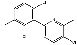 3-Chloro-2-methyl-6-(2,3,6-trichlorophenyl)pyridine Structure