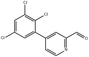 4-(2,3,5-Trichlorophenyl)picolinaldehyde Structure