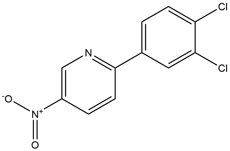 2-(3,4-dichlorophenyl)-5-nitropyridine Structure