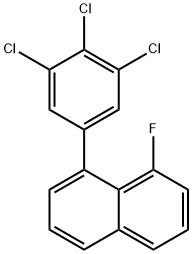 1-Fluoro-8-(3,4,5-trichlorophenyl)naphthalene Structure