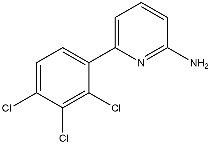 6-(2,3,4-Trichlorophenyl)-2-pyridinamine Structure