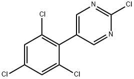 2-Chloro-5-(2,4,6-trichlorophenyl)pyrimidine Structure