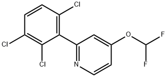 4-(Difluoromethoxy)-2-(2,3,6-trichlorophenyl)pyridine Structure