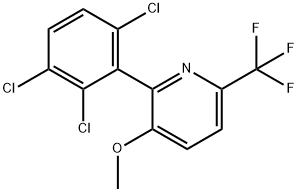 3-Methoxy-2-(2,3,6-trichlorophenyl)-6-(trifluoromethyl)pyridine Structure