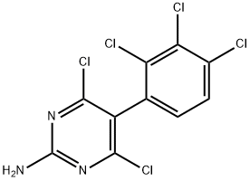 2-Amino-4,6-dichloro-5-(2,3,4-trichlorophenyl)pyrimidine Structure