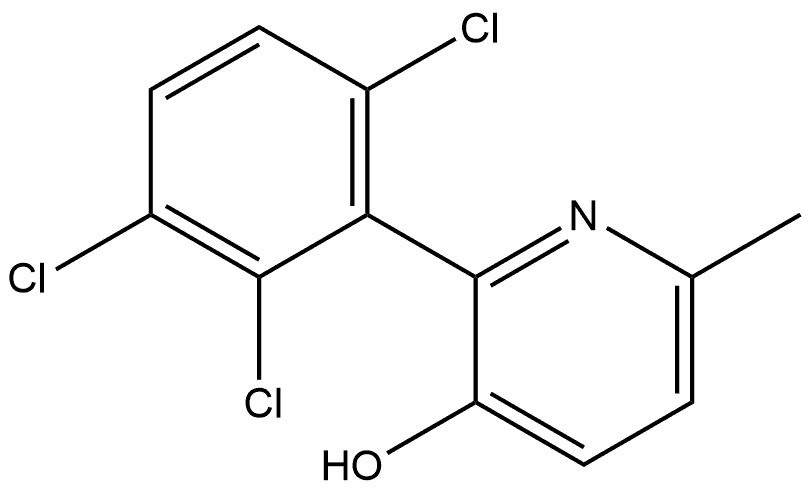 6-Methyl-2-(2,3,6-trichlorophenyl)-3-pyridinol Structure