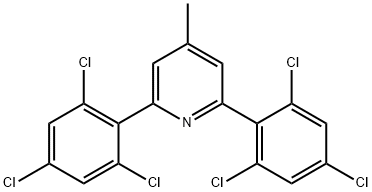 2,6-Bis(2,4,6-trichlorophenyl)-4-methylpyridine Structure