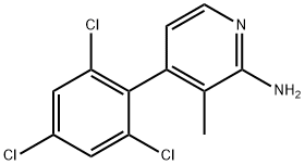 2-Amino-3-methyl-4-(2,4,6-trichlorophenyl)pyridine Structure