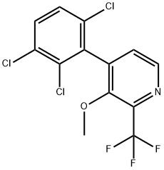 3-Methoxy-4-(2,3,6-trichlorophenyl)-2-(trifluoromethyl)pyridine Structure